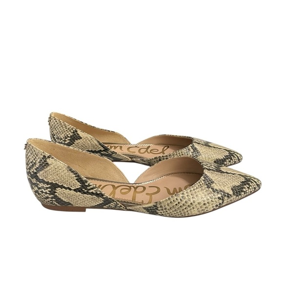 SAM EDELMAN Leather D'Orsay Flat Shoes size 8 - Picture 4 of 13